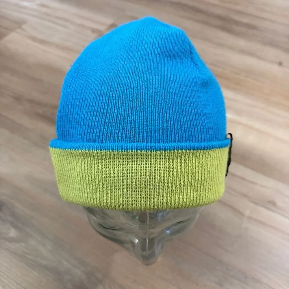 Vintage Y2K Forum Snowboards Beanie Blue Yellow Forum Against Hat OS Grail 2000s